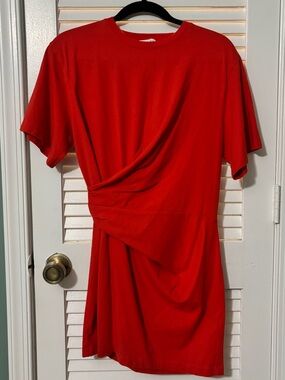 Frame Dress Knit Draped Mini Size S